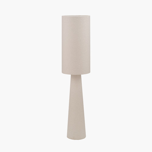 Mirissa White Handloom Fabric Floor Lamp