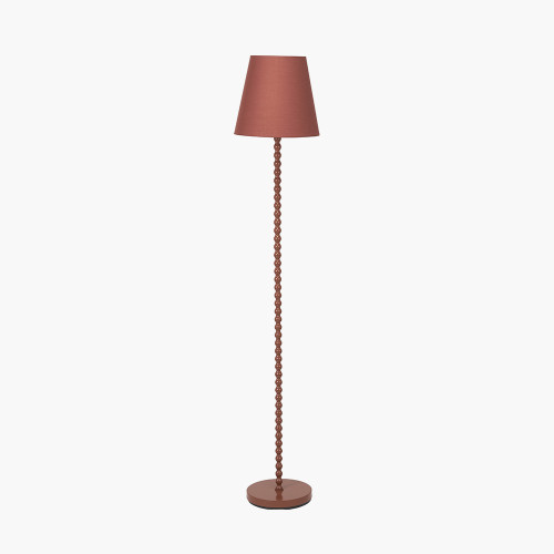 Sophia Terracotta Metal Bobble Floor Lamp