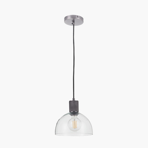 Kingston Glass & Bronze Elec Pendant