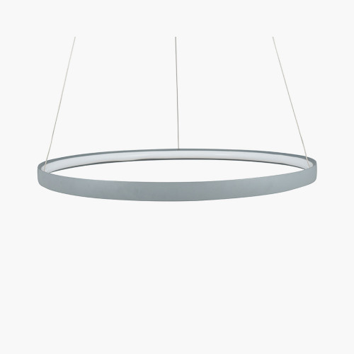 Grey LED Round Pendant
