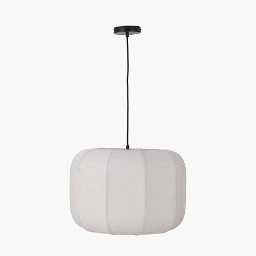 Oscar Natural Linen Structured Pendant