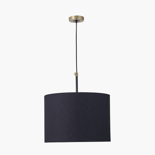Bryce Black and Gold Metal Ceiling Pendant