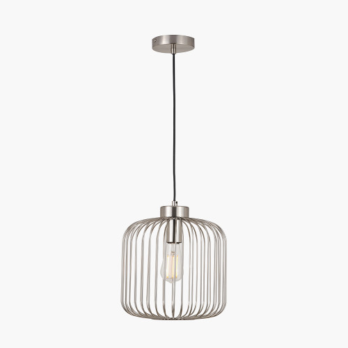 Dania Silver Metal Wire Pendant