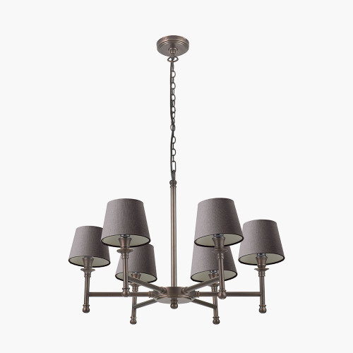 Piero Pendant & Pelham Grey 15cm Shade