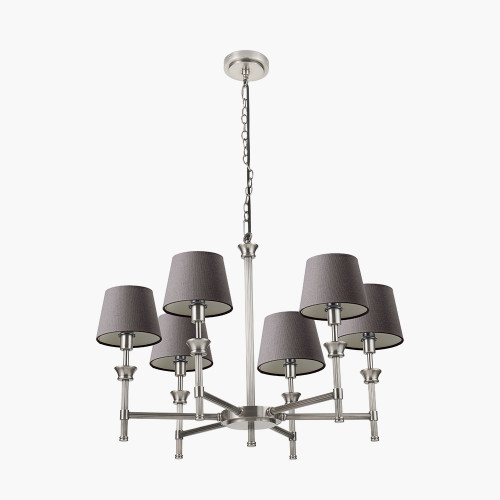 Salvatore Pendant & Pelham 15cm Grey Shade