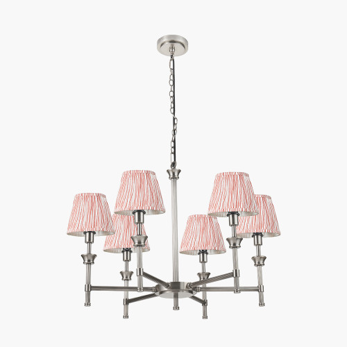 Salvatore Silver Pendant/16cm cinnamon shade
