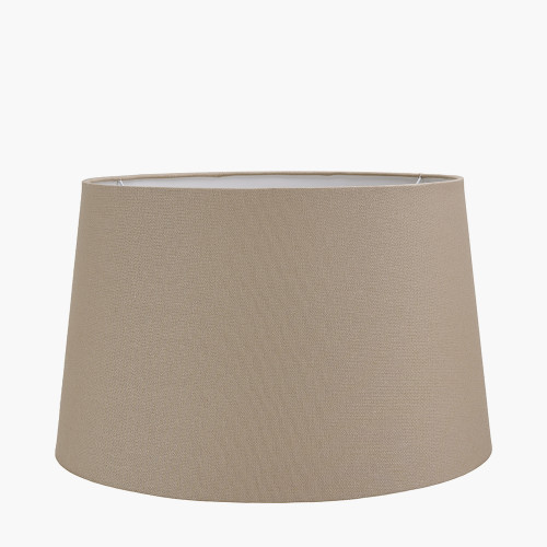 Winston 45cm Taupe Handloom Tapered Cylinder Shade
