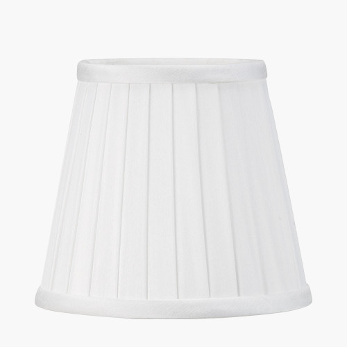 15cm Ivory Silk Mix Pleat Tapered shade