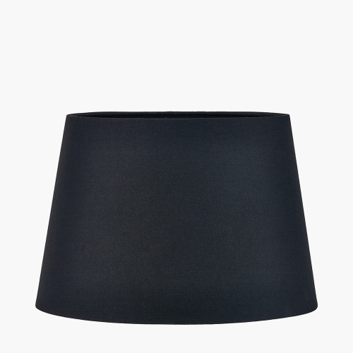 25cm Black Tapered Poly Cotton Shade