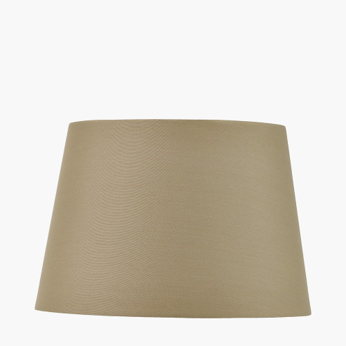 25cm Taupe Tapered Poly Cotton Shade