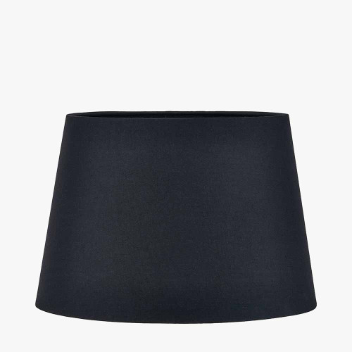30cm Black Tapered Poly Cotton Shade