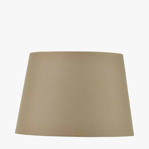 40cm Taupe Tapered Poly Cotton Shade