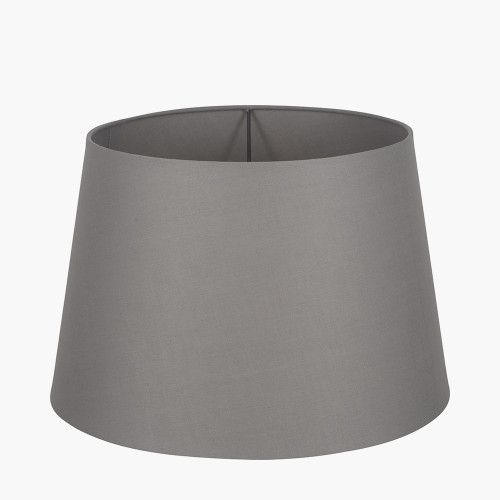 25cm Steel Grey Tapered Poly Cotton Shade