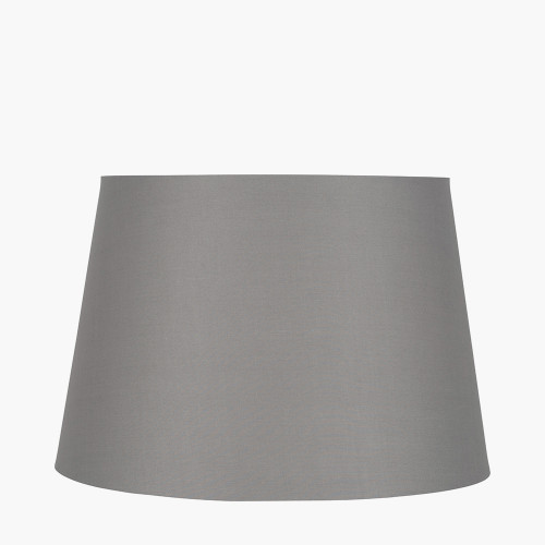 35cm Steel Grey Tapered Poly Cotton Shade
