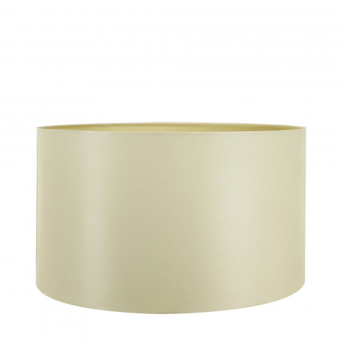 45cm Almond Silk Lined Cylinder Shade