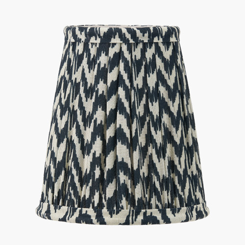 14cm Black Chevron Tall Taper shade