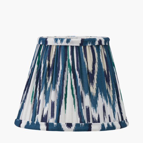 Izara 16cm Blue Ikat Tapered shade