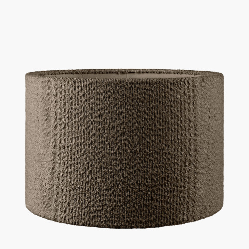 Rouen 50cm Mocha Boucle Cylinder shade