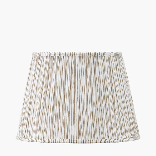 Thiago 40cm Natural Stripe Pleat Tapered shade