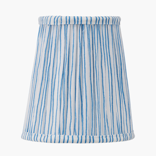 14cm Blue Stripe Tall Tapered shade