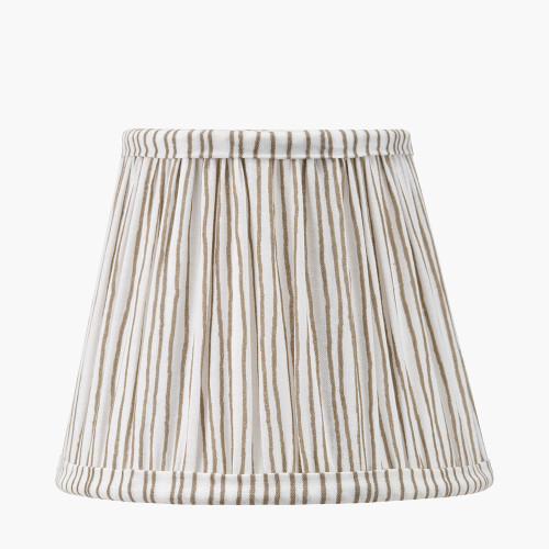 Thiago 16cm Natural Stripe Pleat Tapered shade