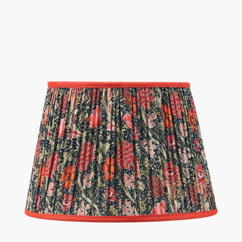Floressa 35cm Red Floral Pleat Tapered Shade