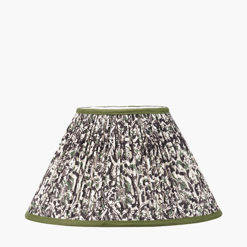 Ornella 35cm Green Floral Pleat Empire Shade