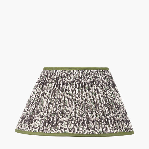 Ornella 45cm Green Floral Pleat Empire Shade
