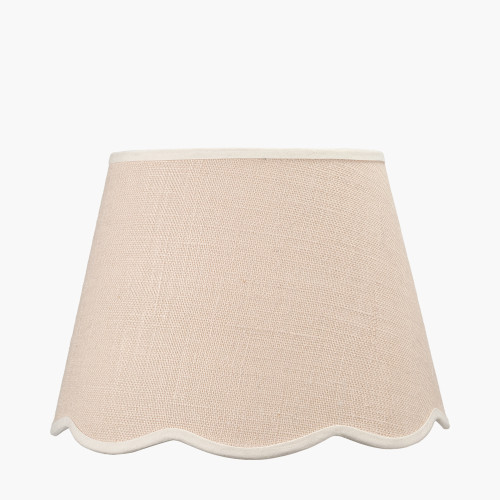 Tabitha 35cm Cream Jute Scalloped Shade