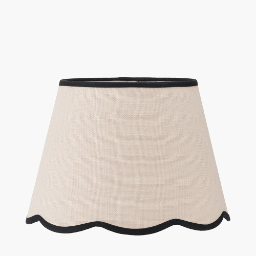 Tabitha 35cm Jute Scalloped Tapered Shade