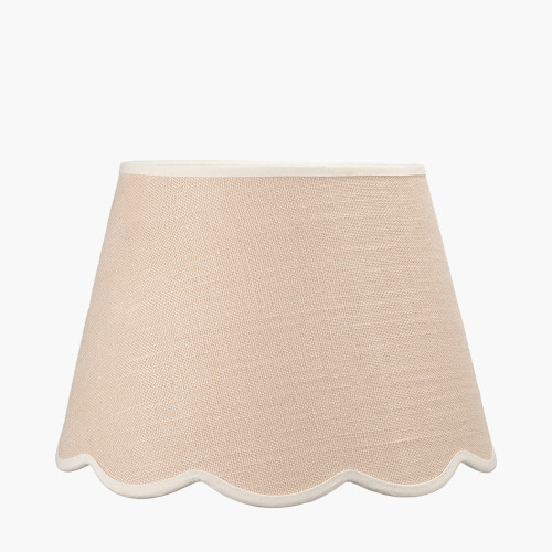 Tabitha 40cm Cream Jute Scalloped Shade