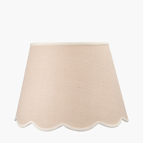 Tabitha 45cm Cream Jute Scalloped Shade