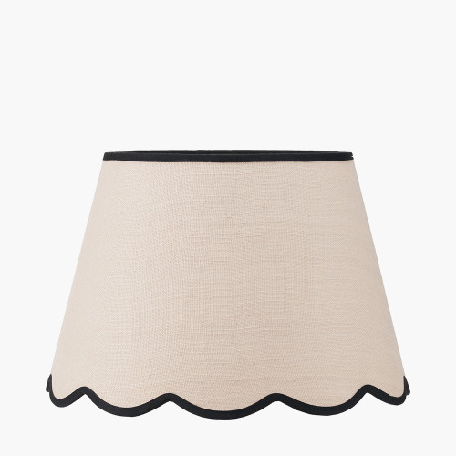 Tabitha 45cm Jute Scalloped Tapered Shade