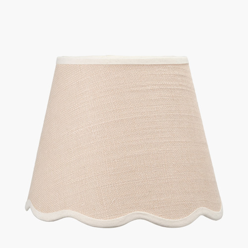 Tabitha 16cm Cream Jute Scalloped Shade