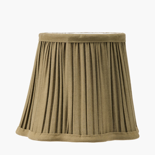 Malia 18cm Olive Scalloped Taper Shade