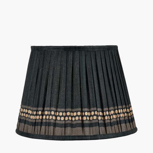 Samaira 30cm Black Print Tapered shade
