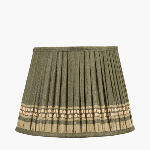 Samaira 30cm olive Print Tapered shade