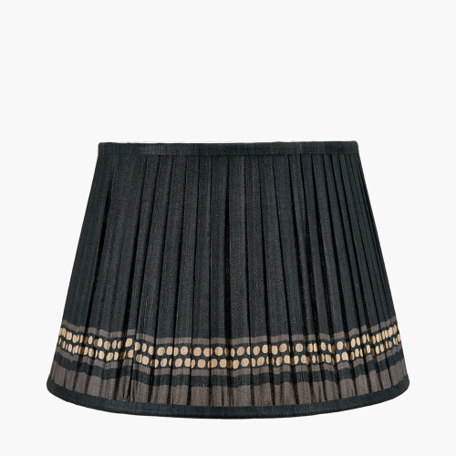 Samaira 35cm Black Print Tapered shade