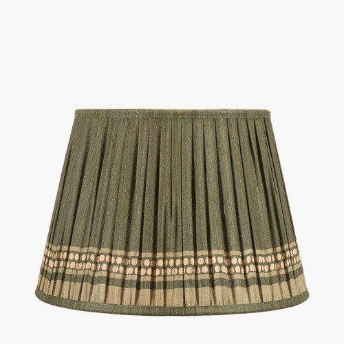 Samaira 35cm olive Print Tapered shade