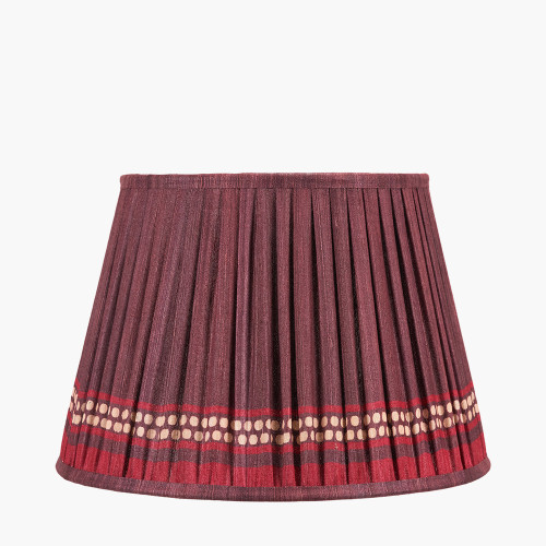 Samaira 35cm Red Print Tapered shade