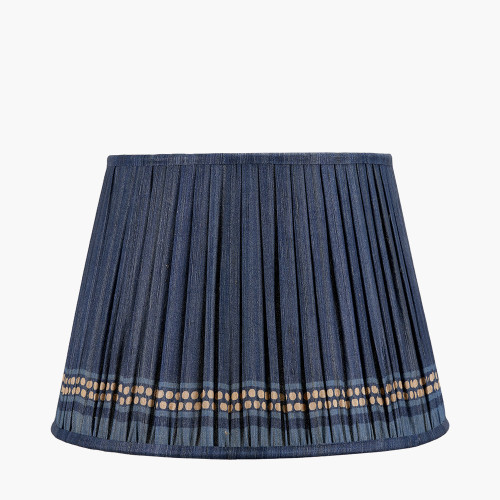 Samaira 40cm Blue Print Tapered shade
