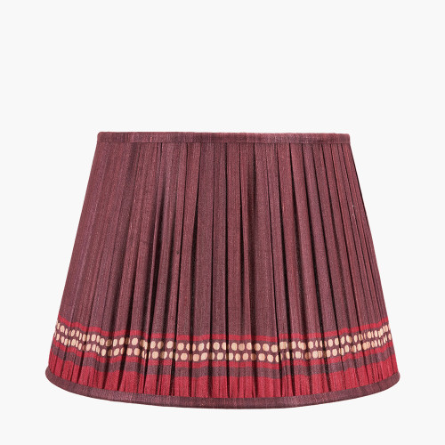 Samaira 40cm Red Print Tapered shade