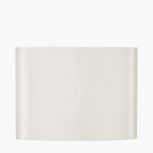 Mia 25cm Cream Oval Silk Mix Lampshade