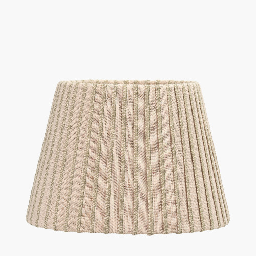 Isla 25cm Jute Natural & olive Tapered shade