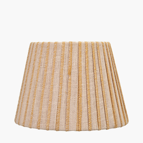 Isla 25cm Jute Natural &yellow Tapered shade