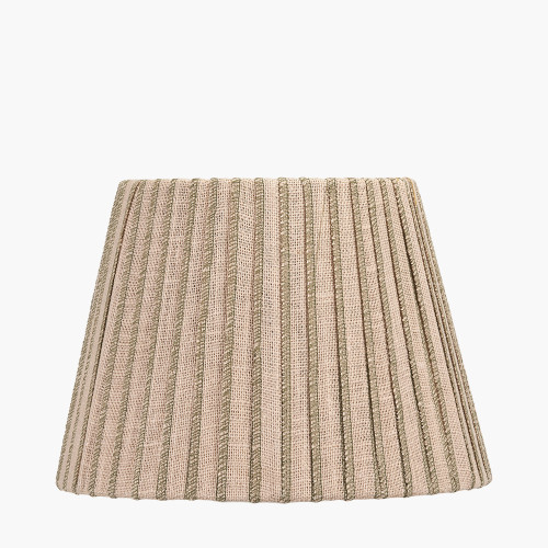 Isla 30cm Jute Natural & olive Tapered shade