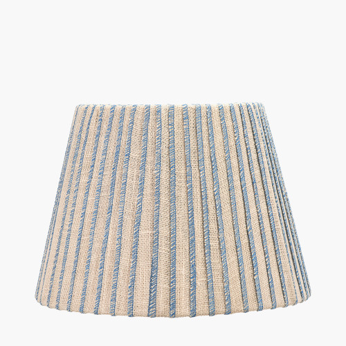 Isla 35cm Jute Natural & Blue Tapered shade