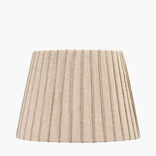 Isla 35cm Jute Natural & olive Tapered shade