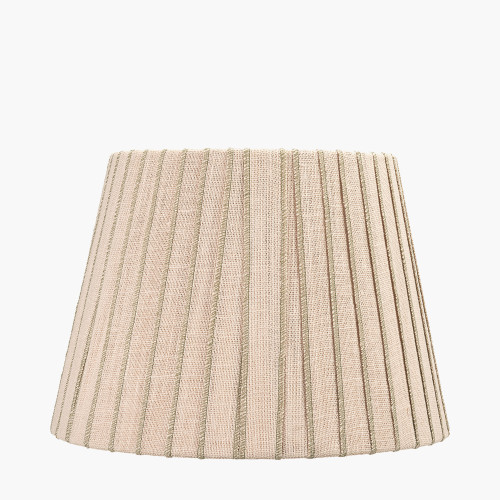 Isla 40cm Jute Natural & olive Tapered shade