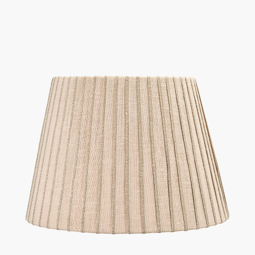 Isla 45cm Jute Natural & olive Tapered shade